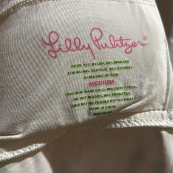 Lilly Pulitzer Tankini Swim Top Women Size Medium adjustable straps - Picture 6 of 6